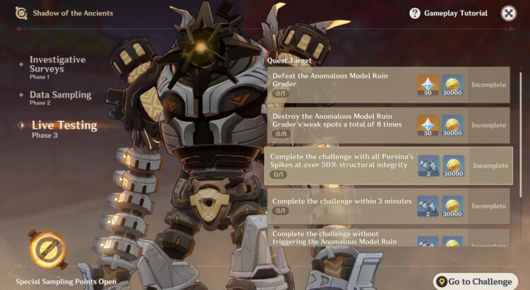 Genshin Impact : Comment battre l'Anomalous Ruin Grader dans Shadow of the Ancients