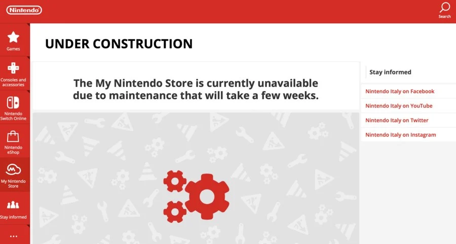 La boutique My Nintendo est fermée pour maintenance 1 La boutique My Nintendo est fermée pour maintenance