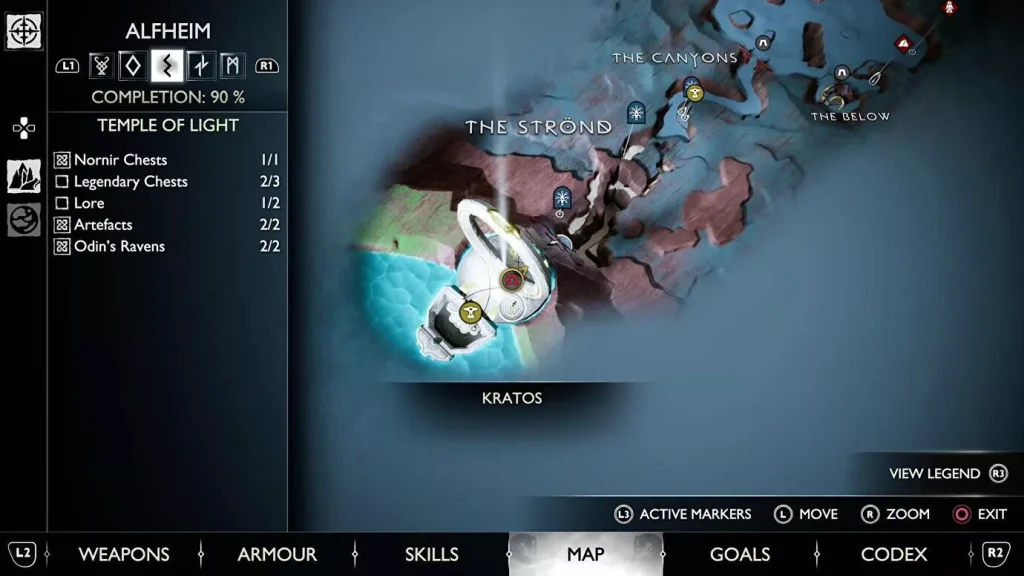 God of War : Ragnarok - Tous les coffres d'Alfheim Nornir [Tous les 7]