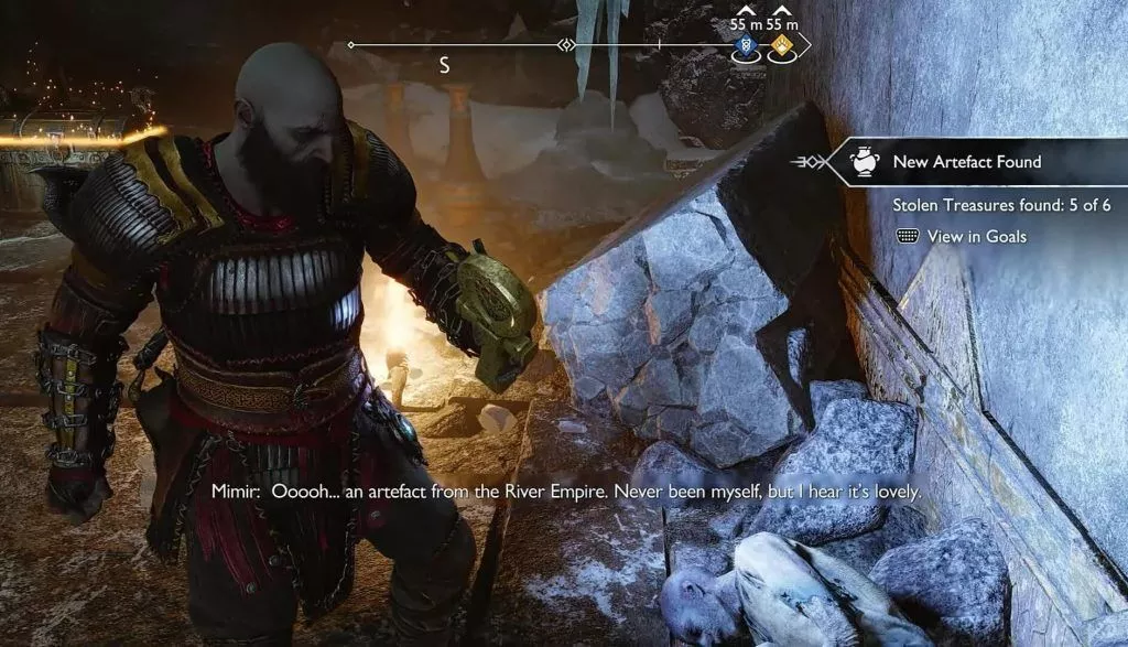 God Of War : Ragnarok - Emplacements des artefacts de Midgard