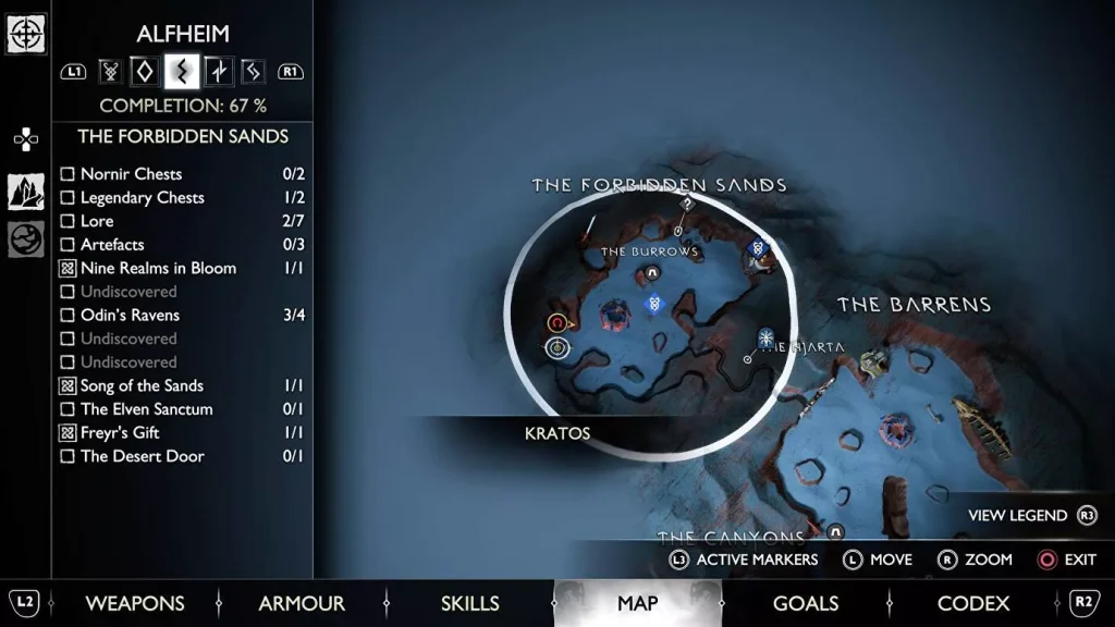 God of War : Ragnarok - Tous les coffres d'Alfheim Nornir [Tous les 7]