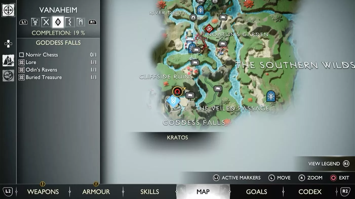 God of War : Ragnarok - Tous les coffres de Vanaheim Nornir