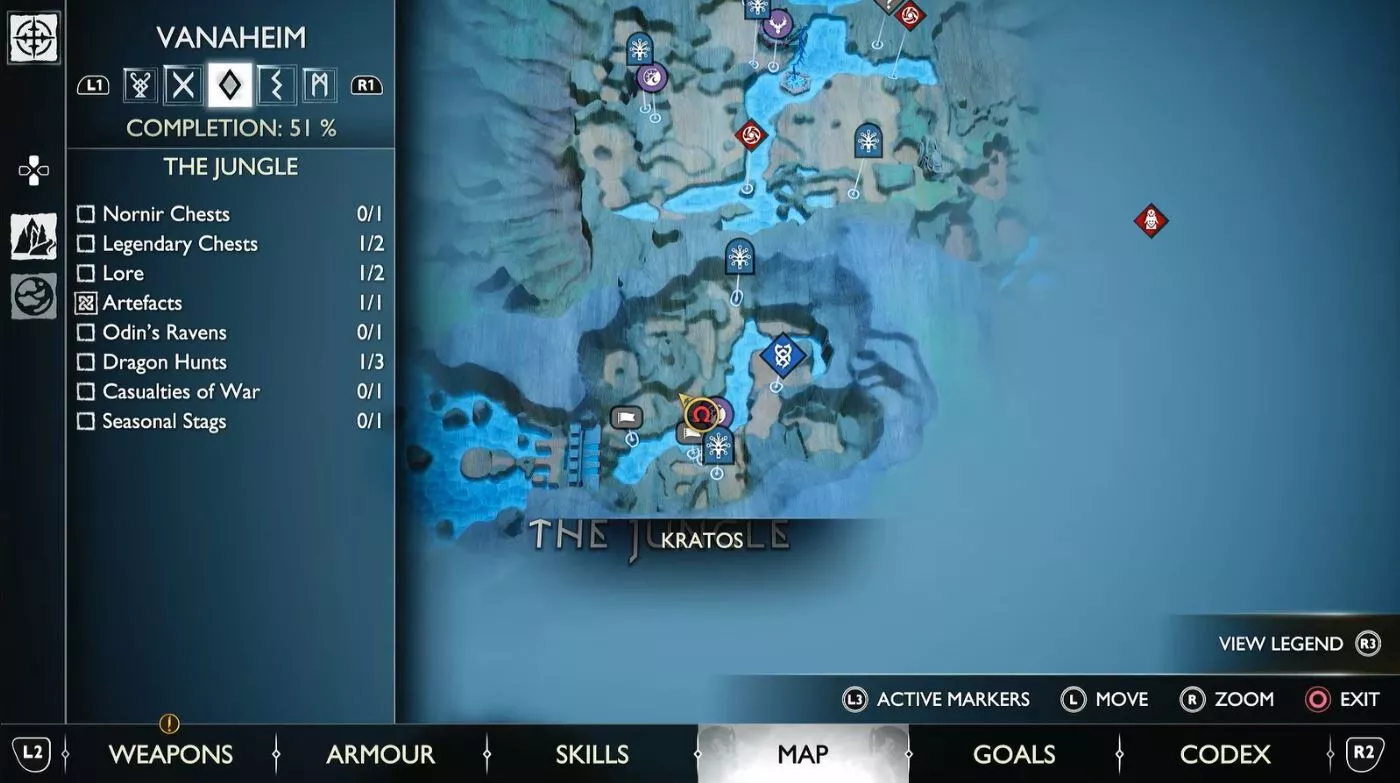 God of War : Ragnarok - Tous les coffres de Vanaheim Nornir