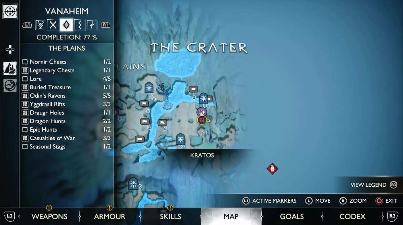 God of War : Ragnarok - Tous les coffres de Vanaheim Nornir