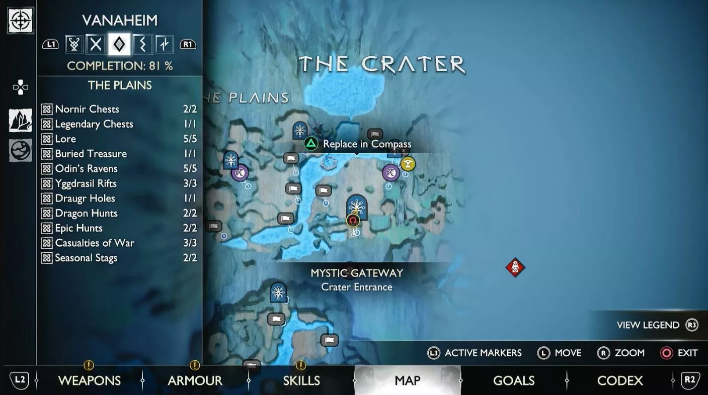 God of War : Ragnarok - Tous les coffres de Vanaheim Nornir