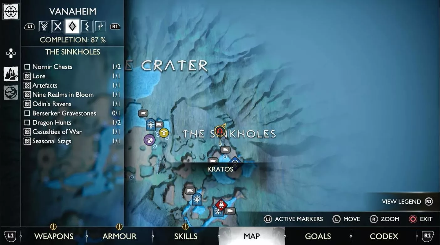 God of War : Ragnarok - Tous les coffres de Vanaheim Nornir