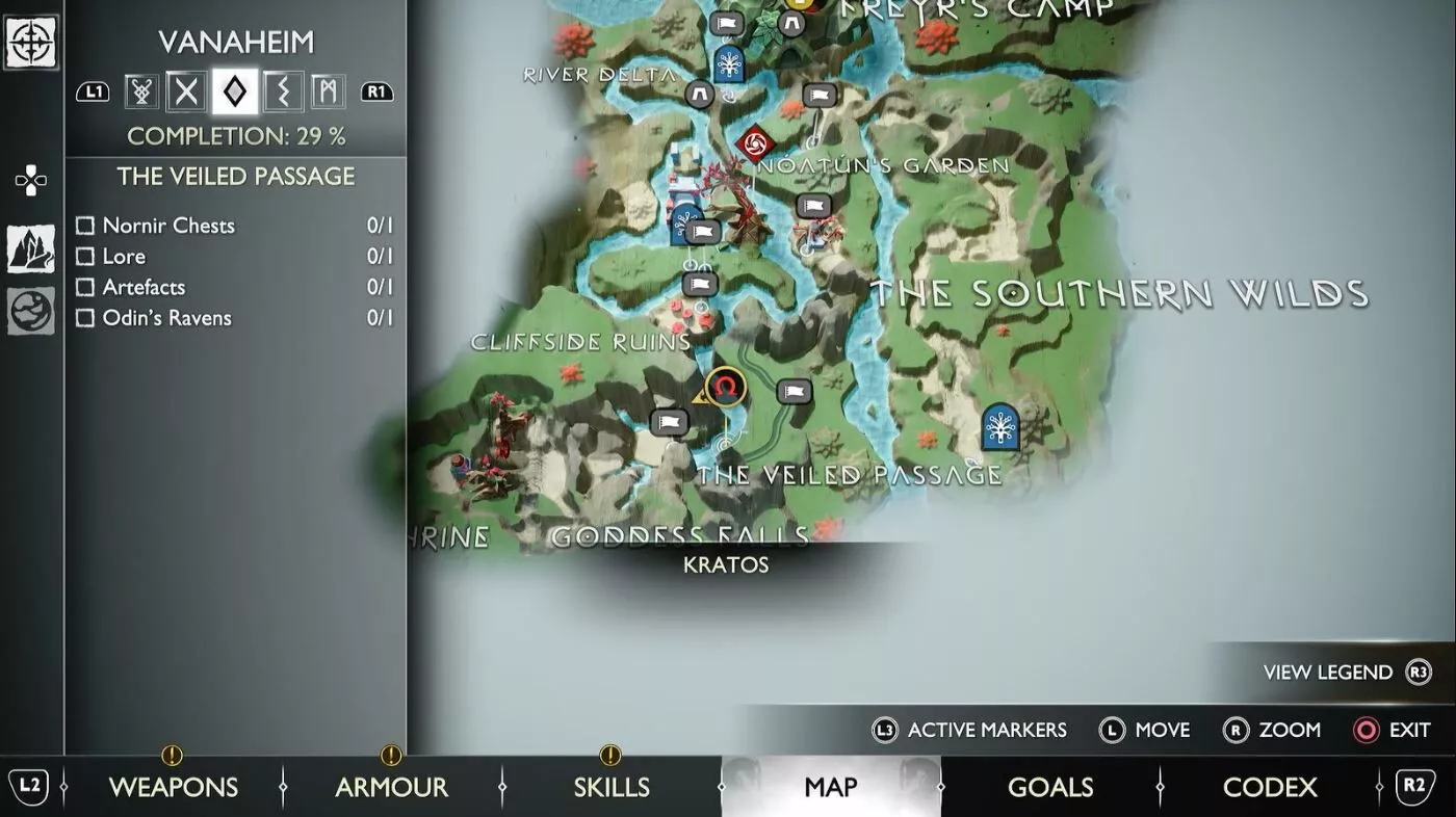 God of War : Ragnarok - Tous les coffres de Vanaheim Nornir