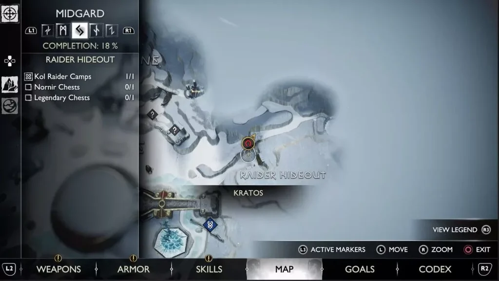 God Of War : Ragnarok - Emplacements des coffres de Nornir [Top 13]