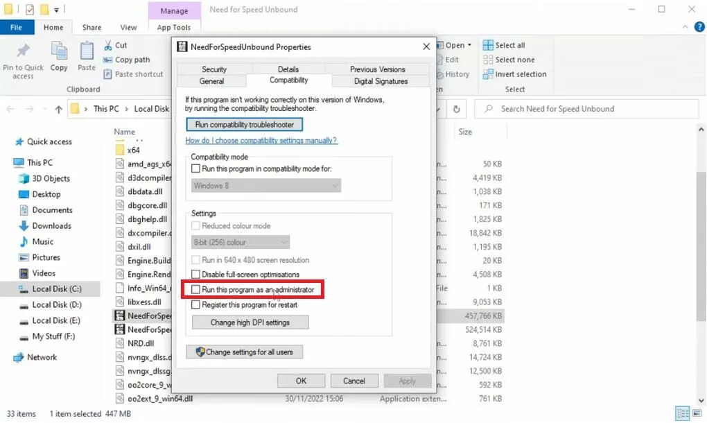 Need For Speed : Unbound - Bogues, plantages et solutions de contournement
