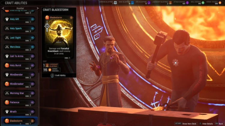 Marvel's Midnight Suns : Comment créer et améliorer des cartes