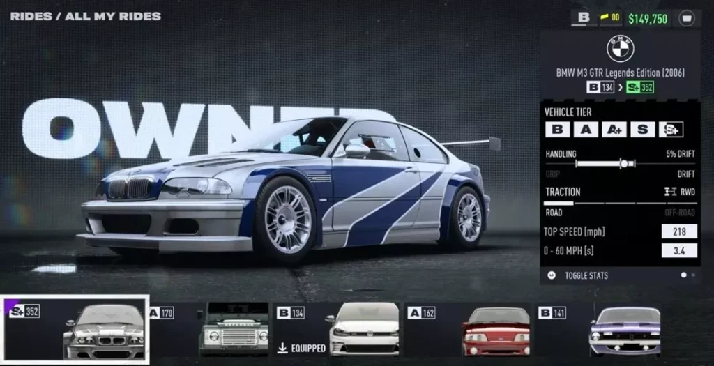 Need For Speed : Unbound - Toutes les méthodes pour obtenir la BMW M3 GTR