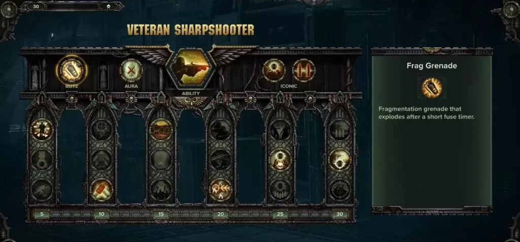 Warhammer 40k : Darktide - Meilleur build de vétéran sharpshooter
