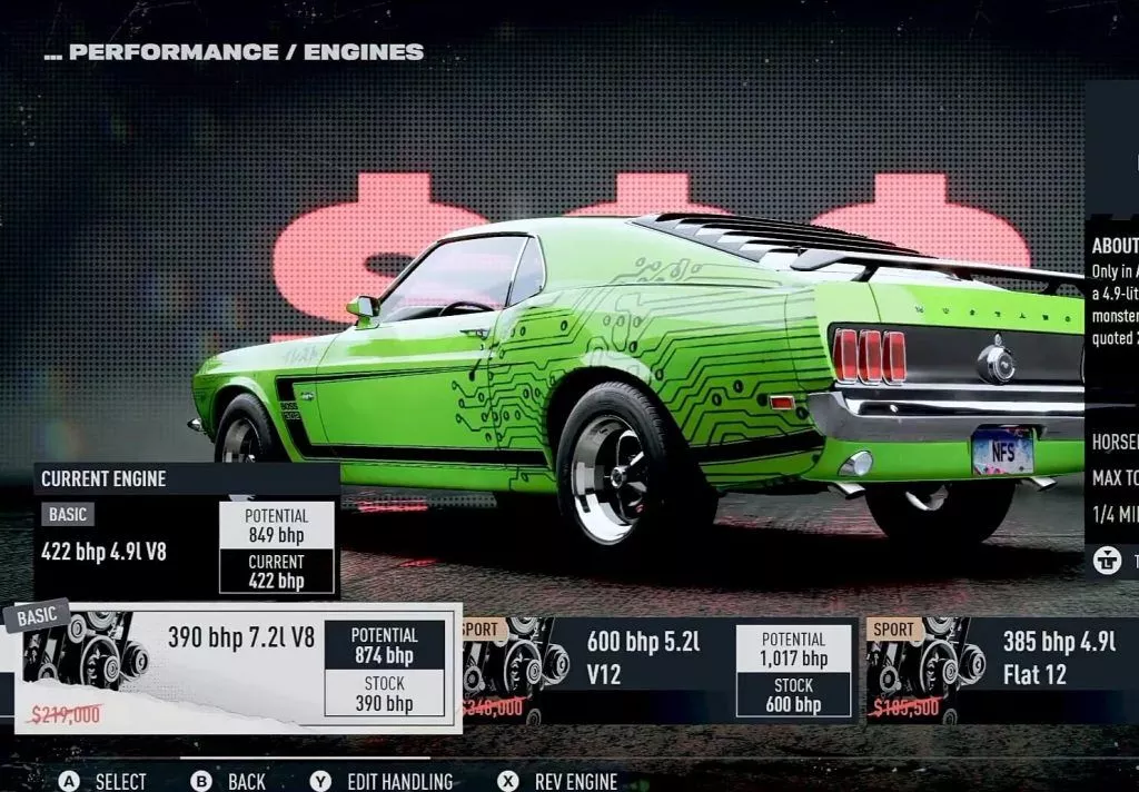 Need For Speed : Unbound - Comment mettre à niveau les voitures [Guide de personnalisation]