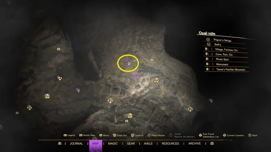 Forspoken : Tous les sites du Chat familier de Tanta