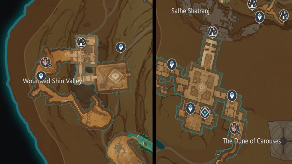 Genshin Impact : Emplacements des bêtes consacrées