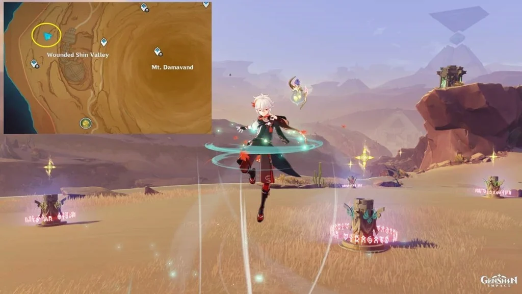 Genshin Impact : Guide des coffres luxueux du désert d'Hadramaveth