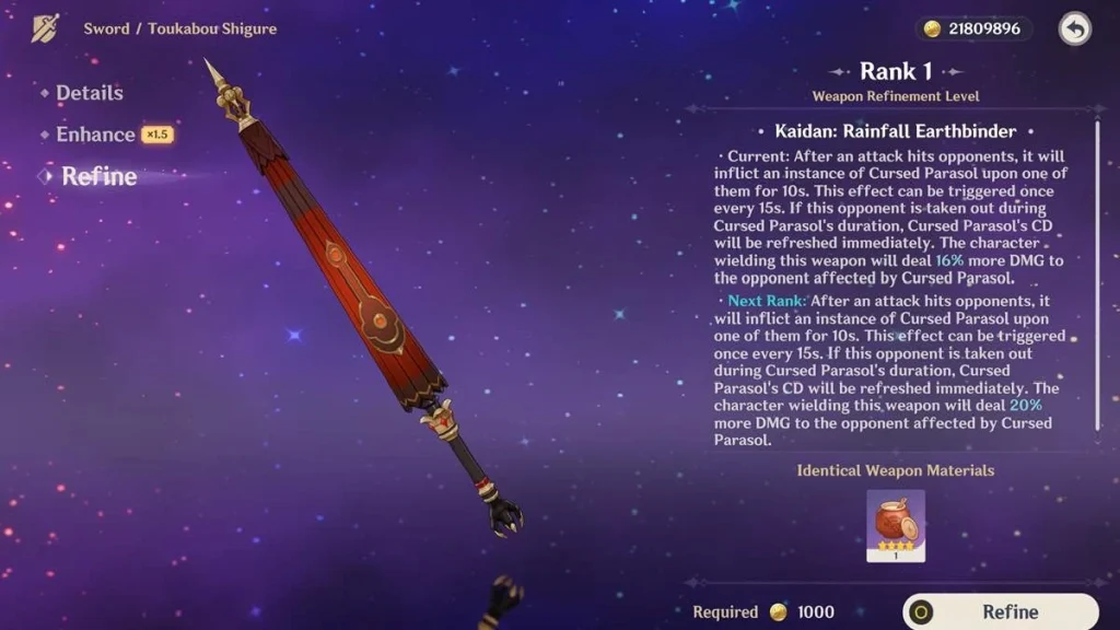 Genshin Impact : Comment obtenir Toukabou Shigure et est-il bon ? 3 Genshin Impact : Comment obtenir Toukabou Shigure et est-il bon ?