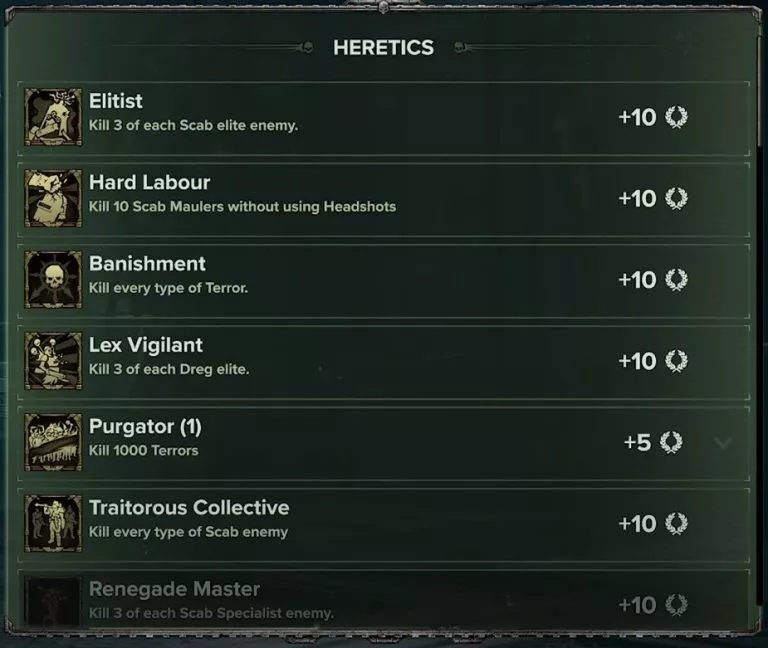 Warhammer 40k : Darktide - Penances [Guide définitif]
