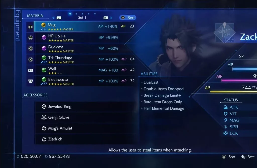 Crisis Core Reunion : Farmer des Gil [Guide définitif]