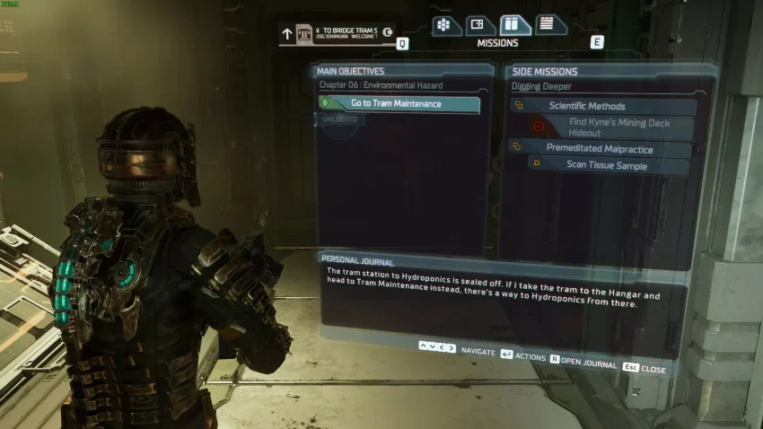 Dead Space Remake : Quête annexe Faute professionnelle préméditée