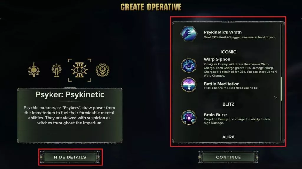 Warhammer 40,000 : Darktide - Guide du build Psyker