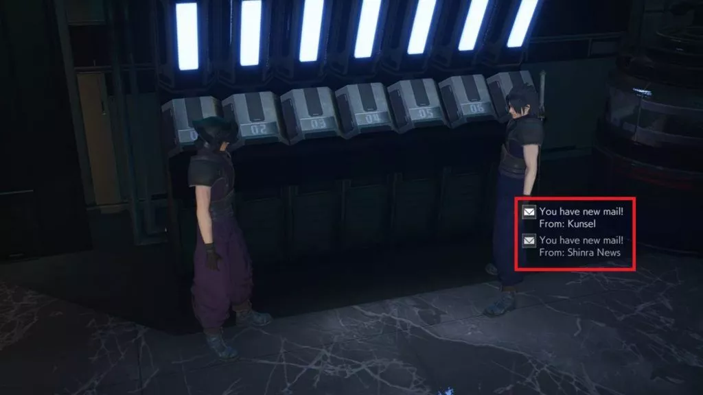 Crisis Core Reunion : Guide de complétion de courrier