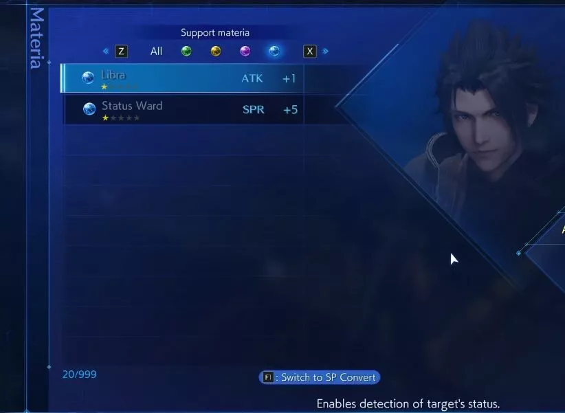 Crisis Core Materia Fusion Liste et conseils 6 Crisis Core Materia Fusion Liste et conseils