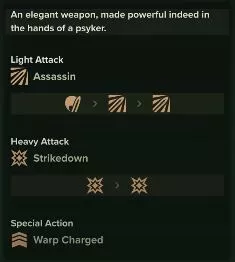 Warhammer 40k : Darktide - Emplacement de l'Épée de force