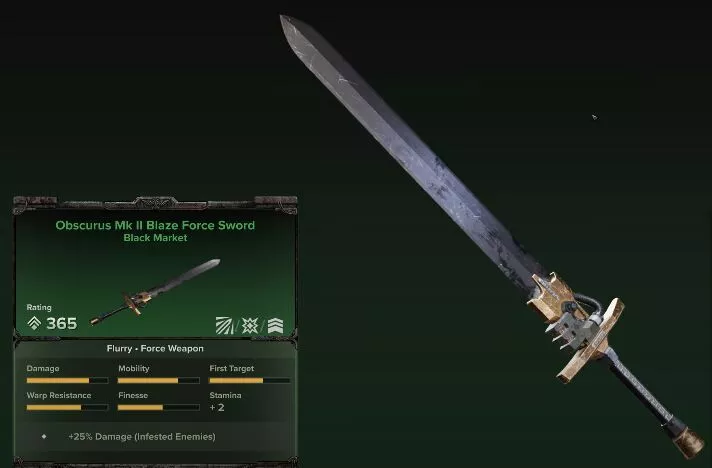 Warhammer 40k : Darktide - Emplacement de l'Épée de force