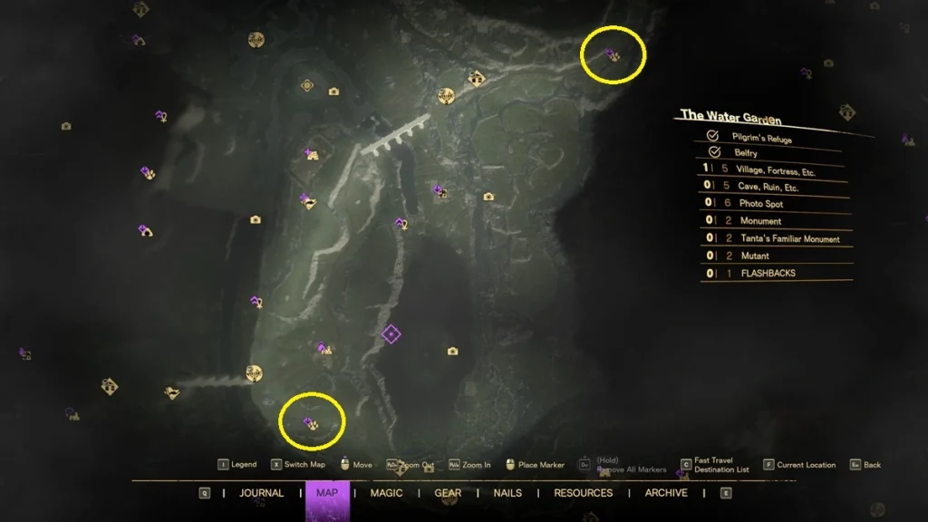 Forspoken : Tous les sites du Chat familier de Tanta