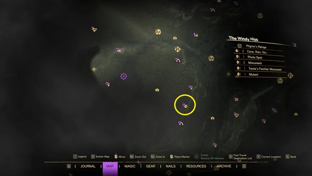 Forspoken : Tous les sites du Chat familier de Tanta