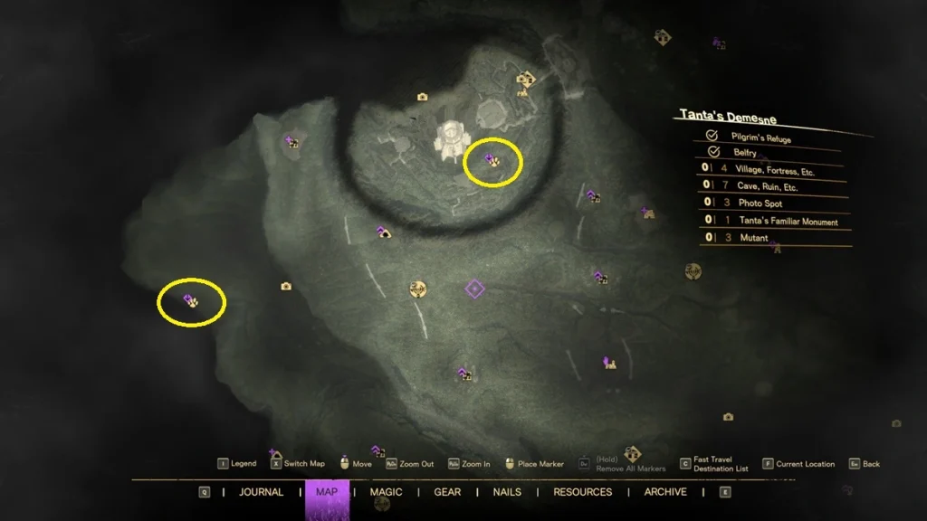 Forspoken : Tous les sites du Chat familier de Tanta