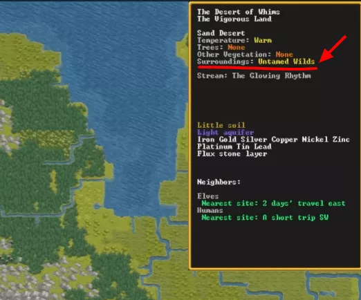 Dwarf Fortress : Configuration d'Embark [Guide complet]