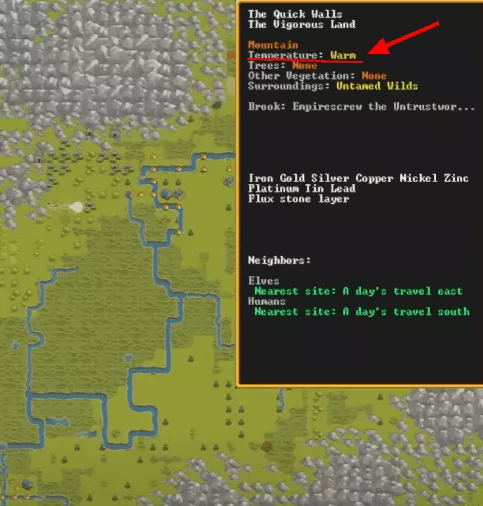 Dwarf Fortress : Configuration d'Embark [Guide complet]