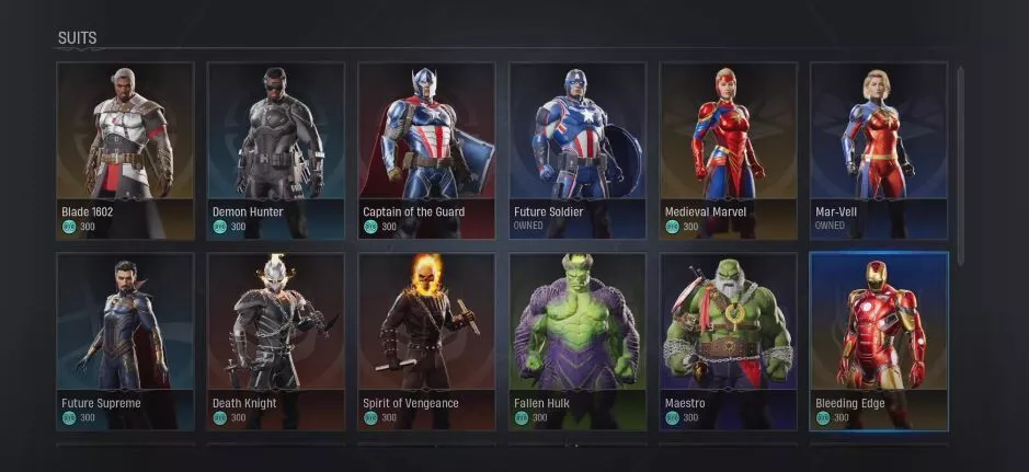 Marvel's Midnight Suns : Les meilleurs costumes 2 Marvel's Midnight Suns : Les meilleurs costumes