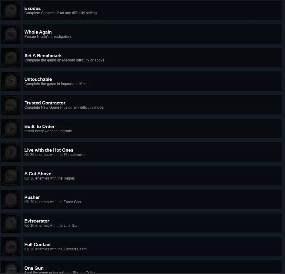 Dead Space Remake : Guide des trophées [liste complète]