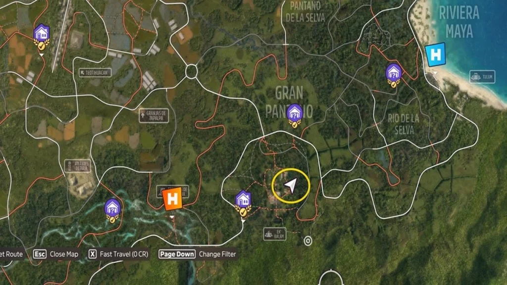 Forza Horizon 5 : Comment trouver des lanternes de pierre à Ek Balam