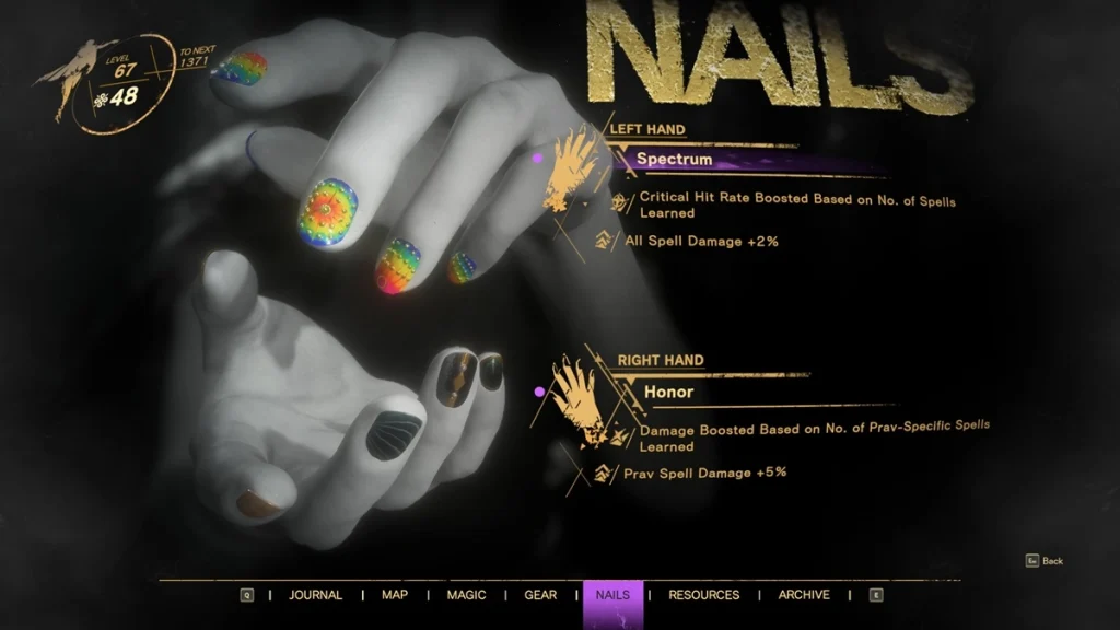 Forspoken : Guide des meilleurs ongles - Tous les emplacements Nail Design