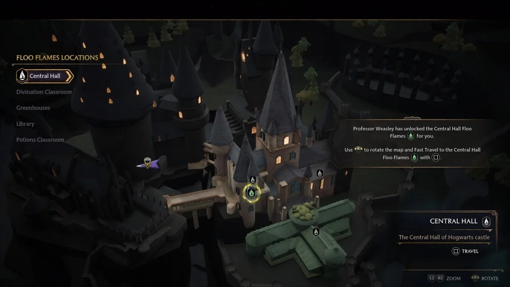 Hogwarts Legacy : Comment voyager rapidement avec Floo Flames