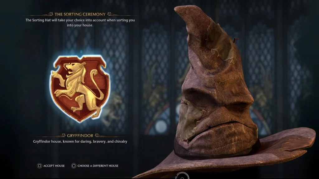 Hogwarts Legacy : Chapeau de triage et choix de votre guide de maison