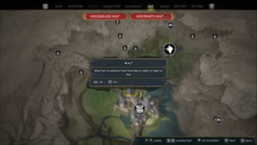 Hogwarts Legacy  : Comment changer l'heure de la journée