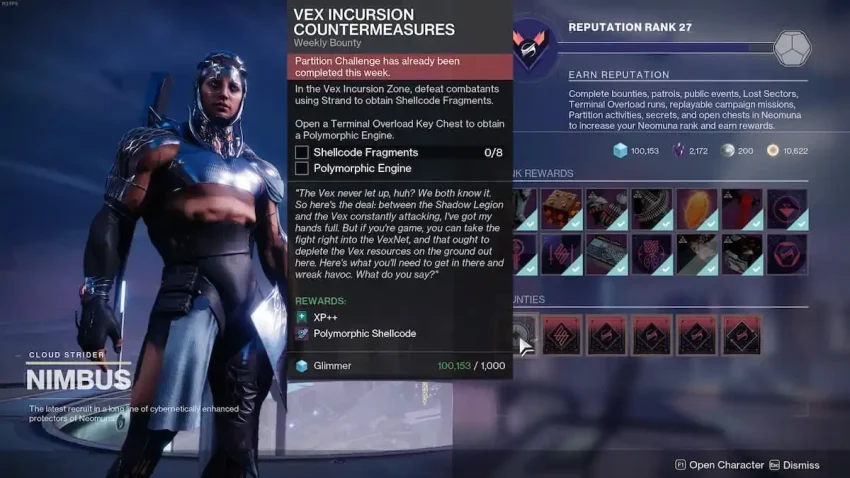 Comment obtenir un shellcode polymorphe dans Destiny 2