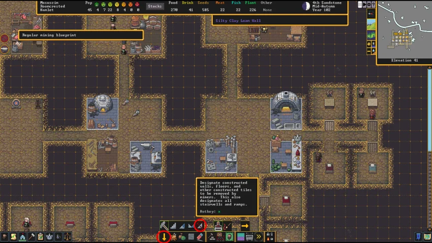 Dwarf Fortress : Comment retirer la construction