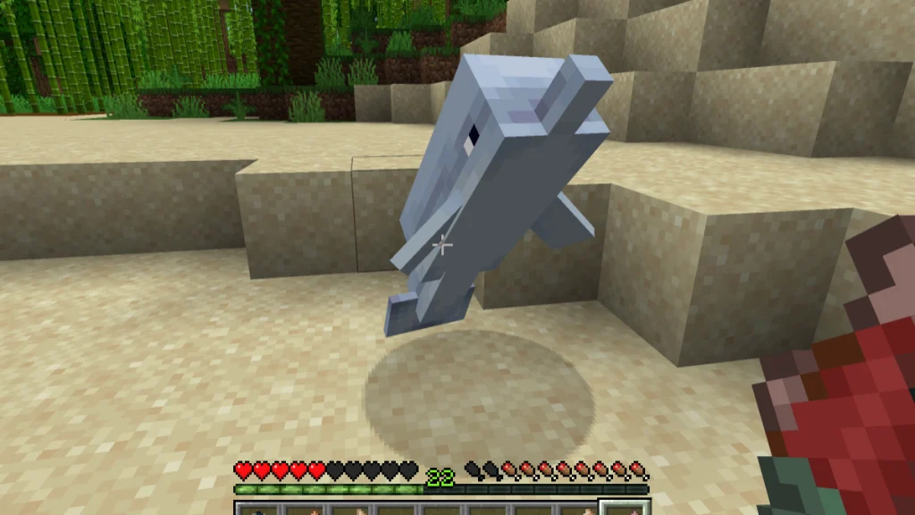 Que mangent les dauphins dans Minecraft ?
