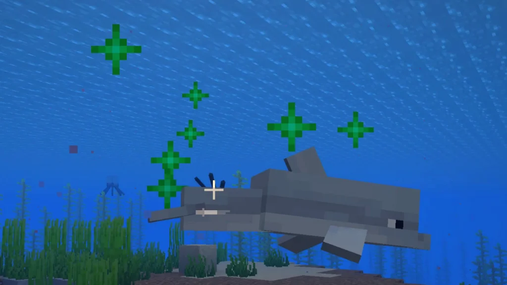 Que mangent les dauphins dans Minecraft ?