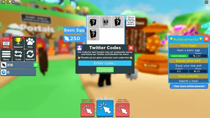 Codes Roblox Clicker Simulator (mars 2023)