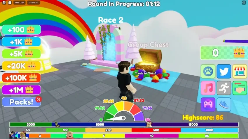 Codes Roblox Rainbow Friends Race (mars 2023)