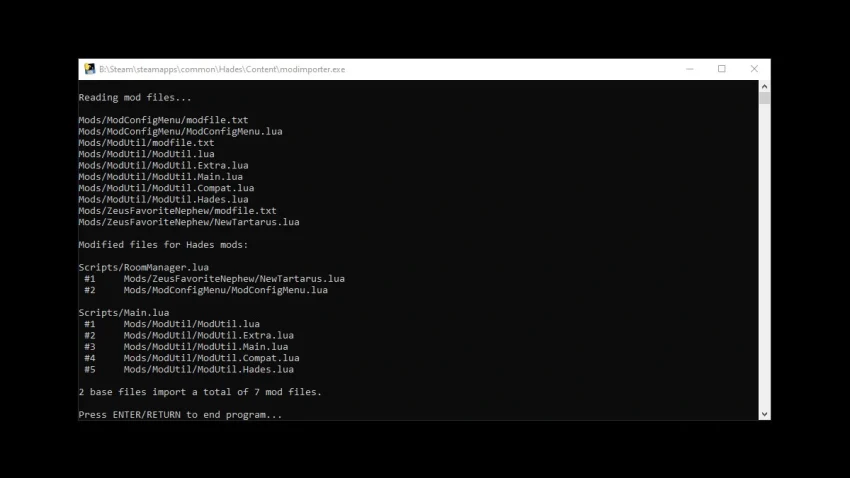 Comment installer le mod Zeus's Favorite Nephew pour Hadès ?