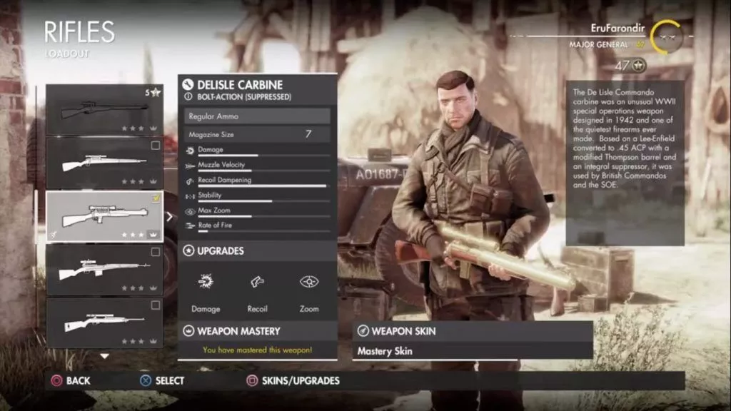 Meilleurs fusils dans Sniper Elite 4 : Tous les fusils classés [2023]
