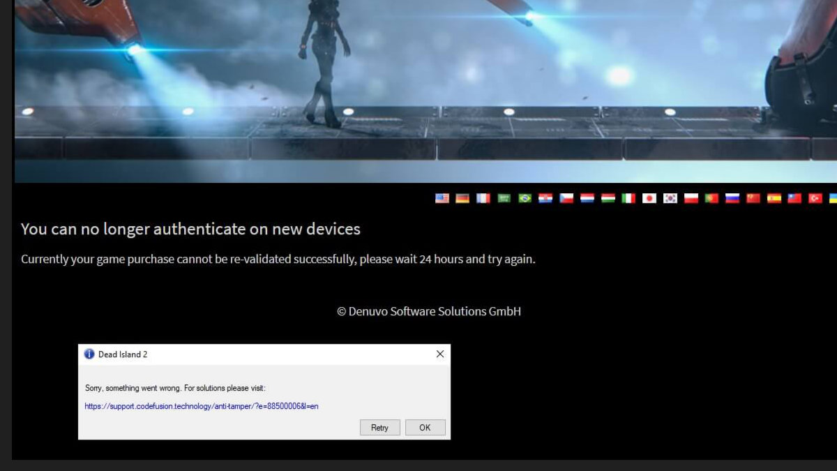 Dead Island 2 a-t-il Denuvo ? 1 Dead Island 2 a-t-il une erreur minimale des spécifications du jeu Denuvo PC